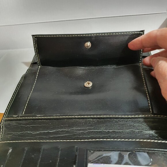 Vintage Gucci Trifold Leather Wallet - Black - Picture 8 of 9